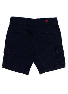 Andora Plain Boys Summer Cargo Short - Navy Blue  - Image 2