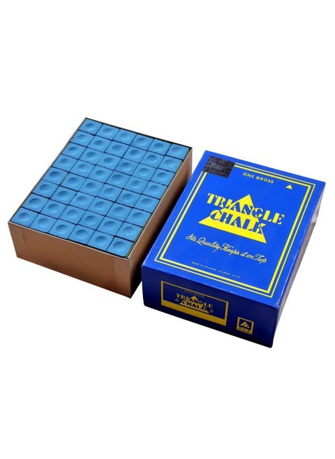 Laxmi Ganesh Billiard Snooker and Pool cue Triangle Chalk 144 Piece