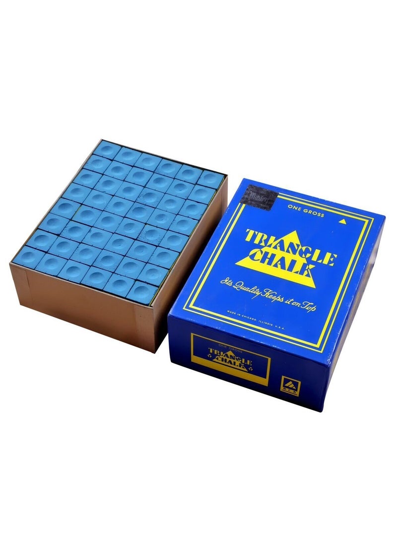 Laxmi Ganesh Billiard Snooker and Pool cue Triangle Chalk 144 Piece