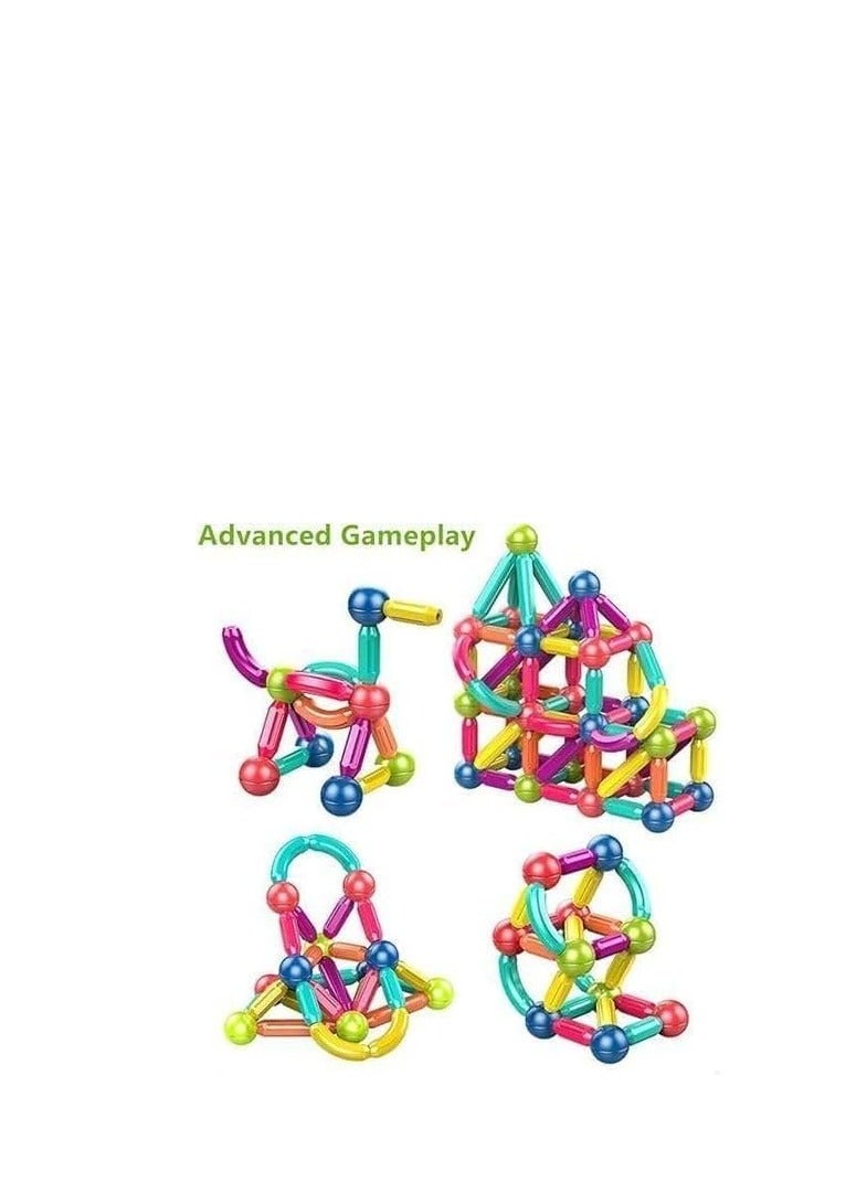 Magnetic Building Blocks 36 Pieces + 3 Years, Plastic - Image 2