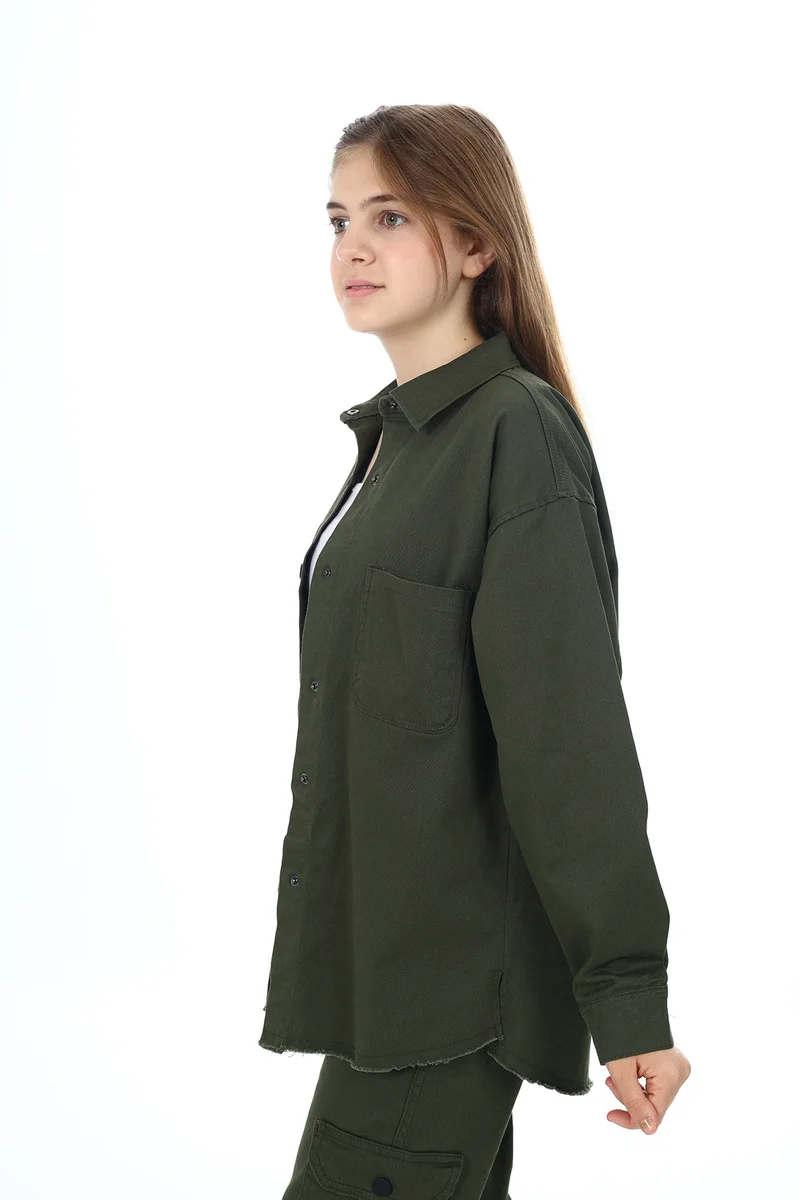 Angelos Girls Girl's Cargo Pocket Gabardine Suit Lx256-57