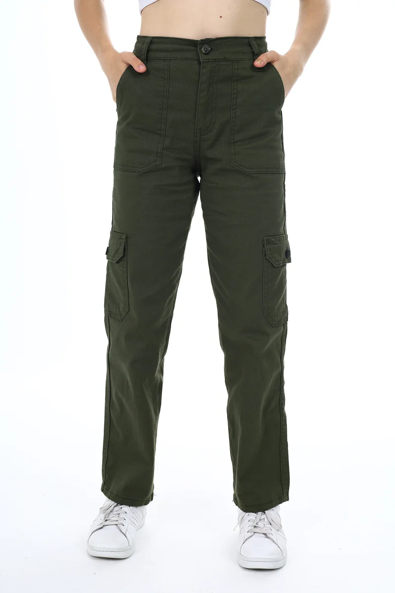 Angelos Girls Girl's Cargo Pocket Gabardine Suit Lx256-57