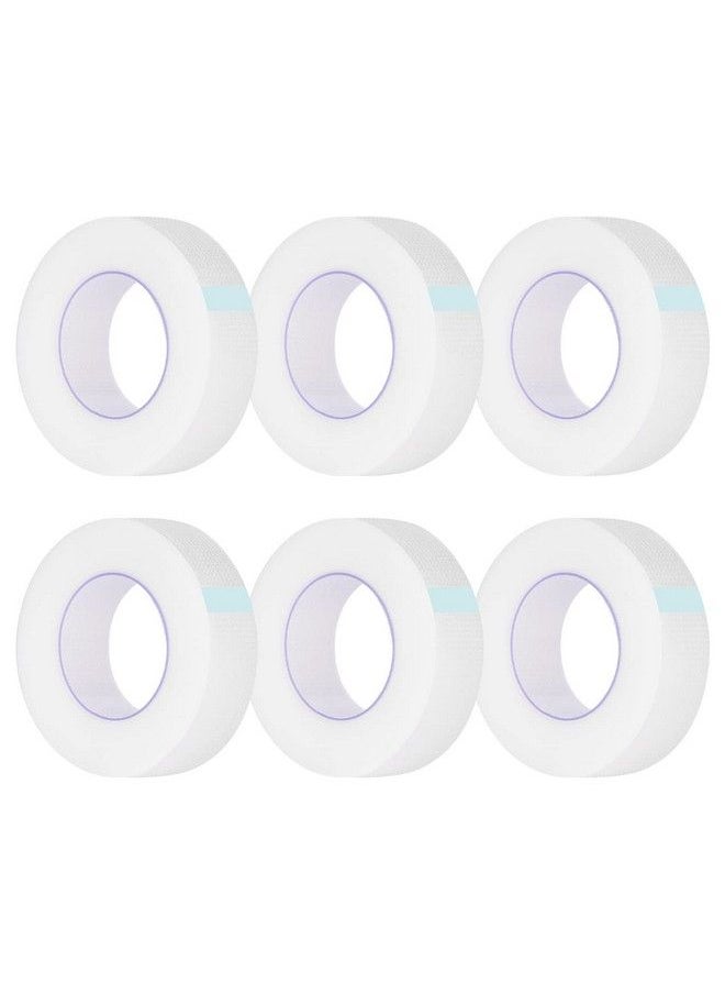 Kirecoo - 6 Rolls Lash Tape Adhesive Eyelash Tape Breathable Eyelash Extension Tape Pe Lash Tape For Eyelash Extensions Eyelash Extension Supplies 9 M/10 Yard Each Roll (Transparent) - Image 1