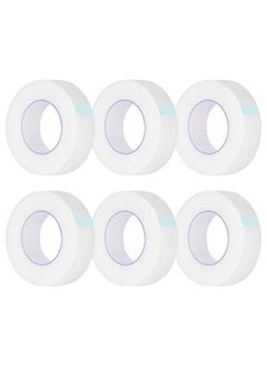 6 Rolls Lash Tape Adhesive Eyelash Tape Breathable Eyelash Extension Tape Pe Lash Tape For Eyelash Extensions Eyelash Extension Supplies 9 M/10 Yard Each Roll (Transparent)