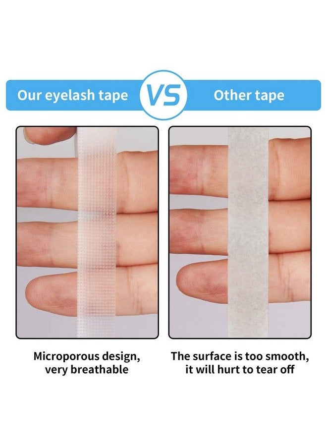 Kirecoo - 6 Rolls Lash Tape Adhesive Eyelash Tape Breathable Eyelash Extension Tape Pe Lash Tape For Eyelash Extensions Eyelash Extension Supplies 9 M/10 Yard Each Roll (Transparent) - Image 1