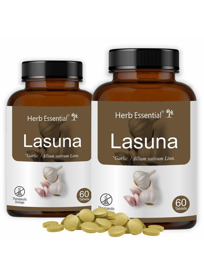 Herb Essential Lasuna (Garlic) Tablets, 500 Mg,120 Tablets | Cardiac Wellness | 100% Pure Extracts - Image 1
