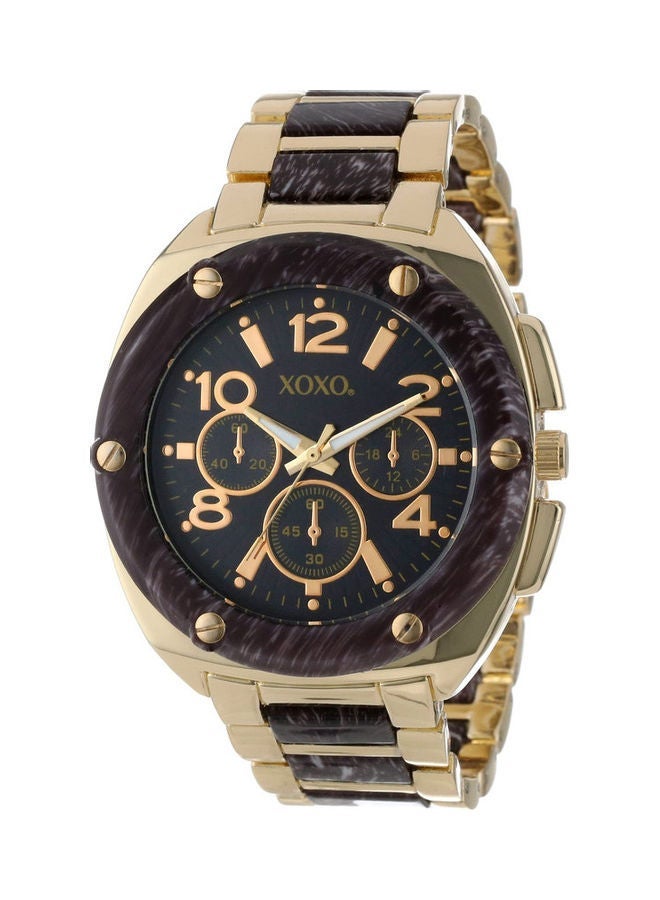 XOXO Women's Round Analog Wrist Watch - 44 mm - Gold - Image 1