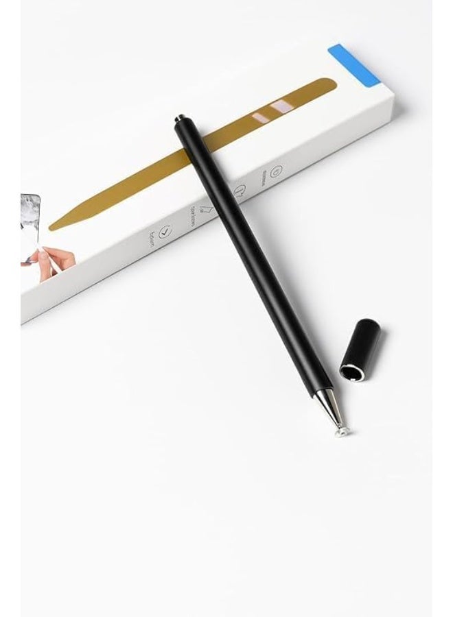 Universal Stylus Pen for touch screens, Passive Stylus pen Compatible with iOS and Android devices, iPad iPhone laptop Samsung phones and tablets, for Drawing and Handwriting (Black) - Image 2
