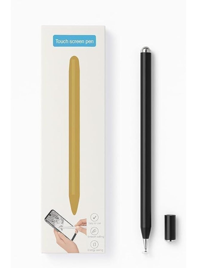 Universal Stylus Pen for touch screens, Passive Stylus pen Compatible with iOS and Android devices, iPad iPhone laptop Samsung phones and tablets, for Drawing and Handwriting (Black) - Image 3