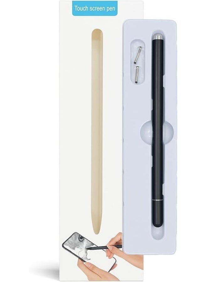 Universal Stylus Pen for touch screens, Passive Stylus pen Compatible with iOS and Android devices, iPad iPhone laptop Samsung phones and tablets, for Drawing and Handwriting (Black) - Image 4