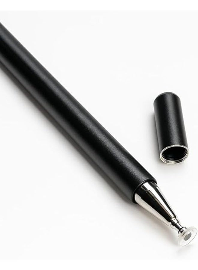 Universal Stylus Pen for touch screens, Passive Stylus pen Compatible with iOS and Android devices, iPad iPhone laptop Samsung phones and tablets, for Drawing and Handwriting (Black) - Image 1