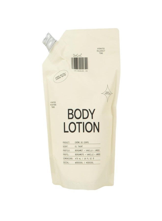 DedCool Taunt Body Lotion Refill - Lightweight, Deeply Hydrating Formula with Ceramides, Snow Mushroom, and Meadowfoam Oil | Non-Toxic, Vegan, Carbon-Neutral - Image 1