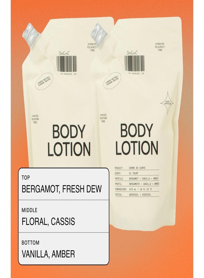 DedCool Taunt Body Lotion Refill - Lightweight, Deeply Hydrating Formula with Ceramides, Snow Mushroom, and Meadowfoam Oil | Non-Toxic, Vegan, Carbon-Neutral - Image 4