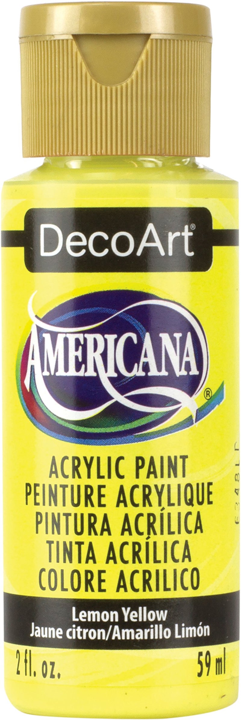 DecoArt Americana Acrylic Paint, 2-Ounce, Lemon Yellow - Image 4