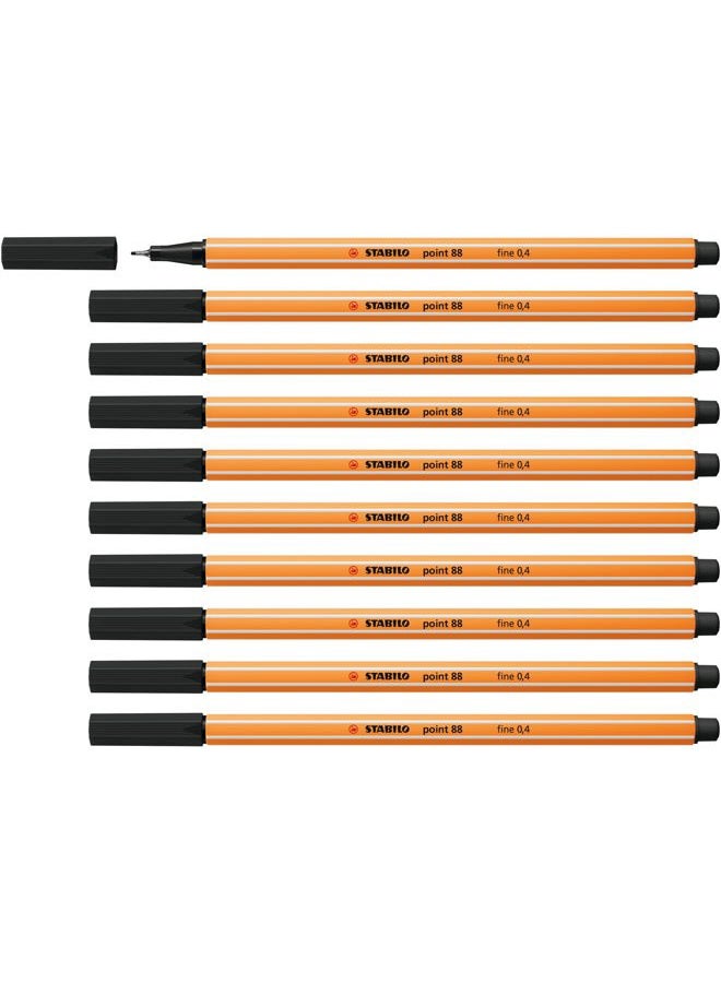 STABILO Fineliner - point 88-10er Pack - schwarz - Image 1