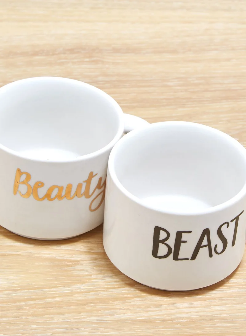 Sass & Belle 2 Pack Beauty & Best Stacking Mug