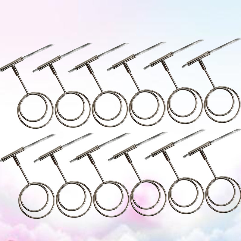 12 Pcs Round Shape Photo Clip Photo Display Hanger Postcard Holders Message Folder Note Clips Wall Hanging Decoration - Image 3