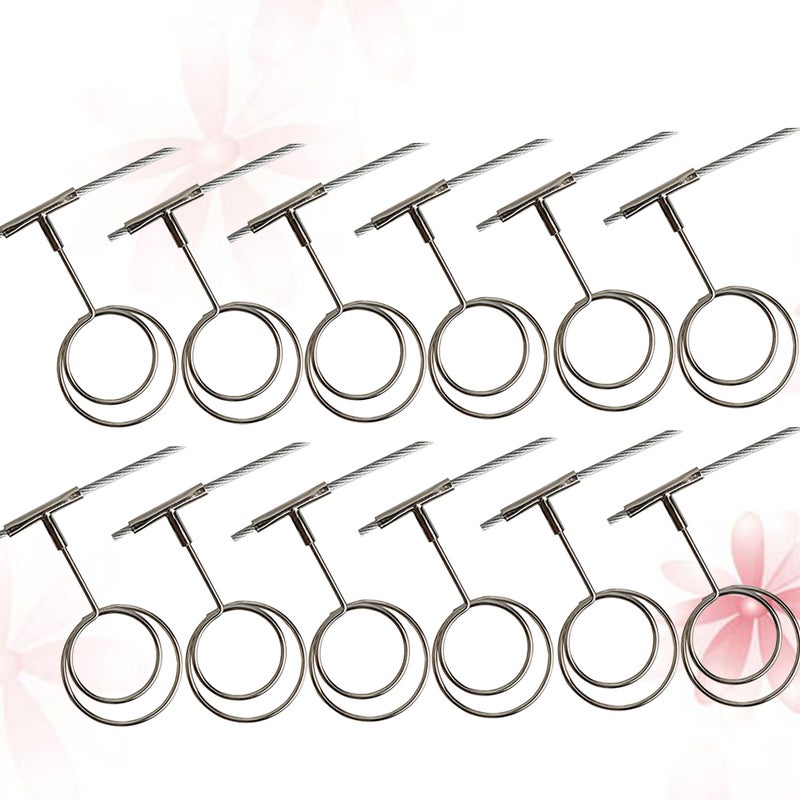 12 Pcs Round Shape Photo Clip Photo Display Hanger Postcard Holders Message Folder Note Clips Wall Hanging Decoration - Image 1