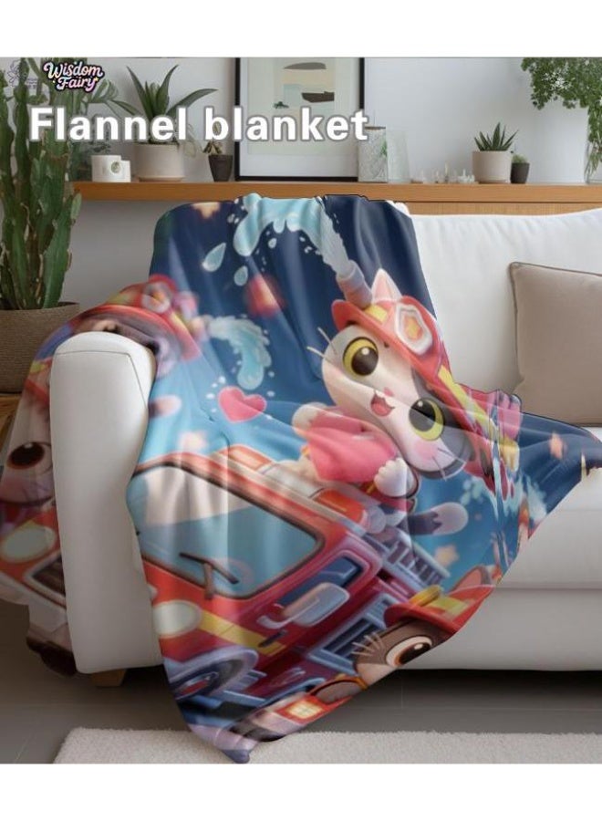 عام Wisdom Fairy (أحدث) بطانية رقيقة من الفانيلا (دافئة ومريحة، ومناسبة للنوم، واستخدام اللعبة، وإزالة الغبار والرمل) 150 سم * 200 سم - 113 - Image 1