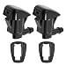 DUZFOREI Windshield Washer Nozzles 2Pcs Replacement for Ford Fiesta 20112022 Transit 20152022 F250 F350 F450 F550 Washer Spray Jet Repair Kit Replace BE8Z17603A - Image 2