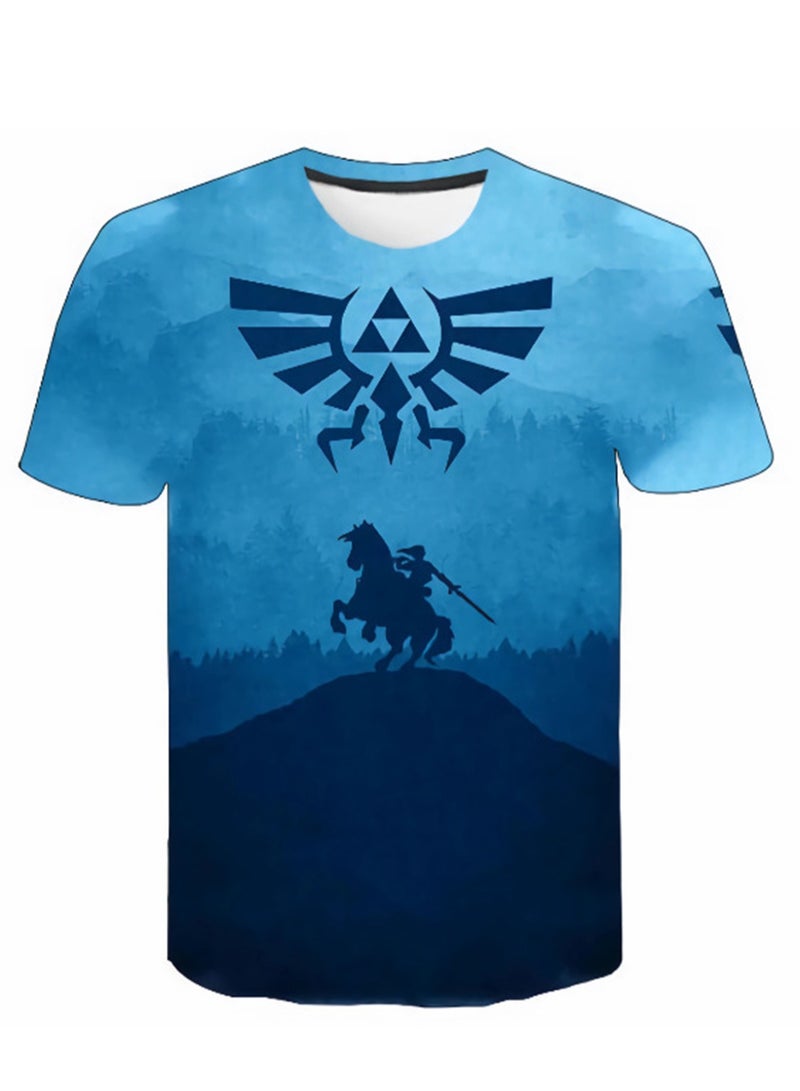 Game Zelda Breath of the Wild 3D digital printing personalized breathable children's T-shirt  - Image 1