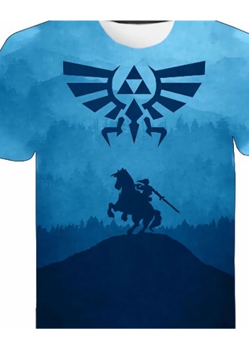 Game Zelda Breath of the Wild 3D digital printing personalized breathable children's T-shirt  - Image 2