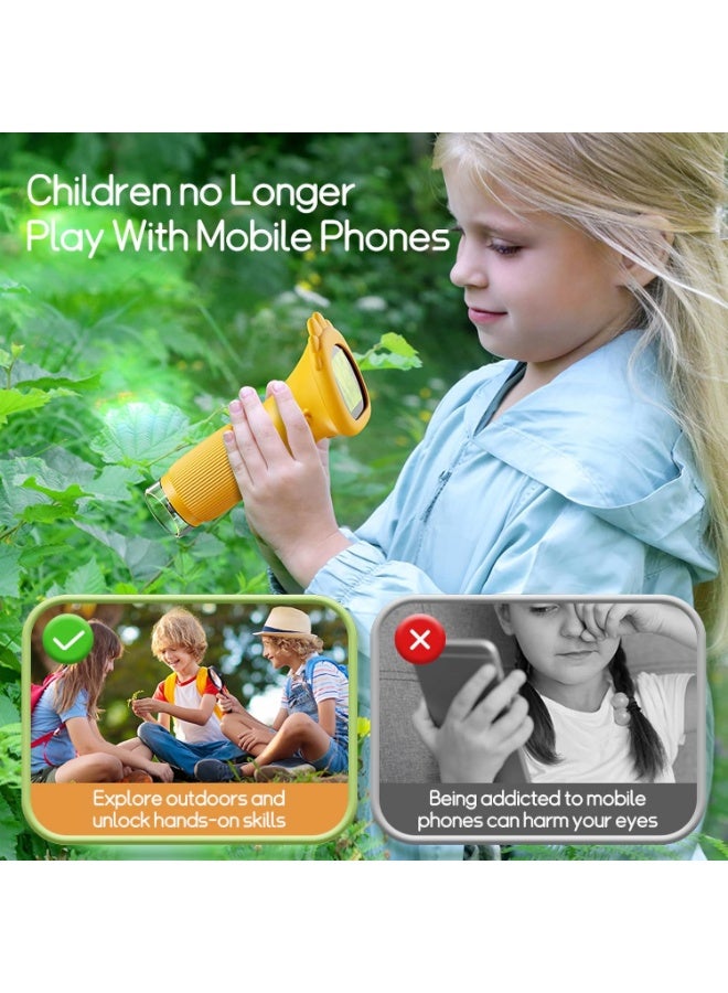 WALALLA Rechargeable 1000X Portable Digital Microscope for Kids, Pocket Handheld Microscope Camera, Photo and Video Mini Microscopes, Kid Educational Science Machine with 2'' Inch HD Color Screen, - Image 2