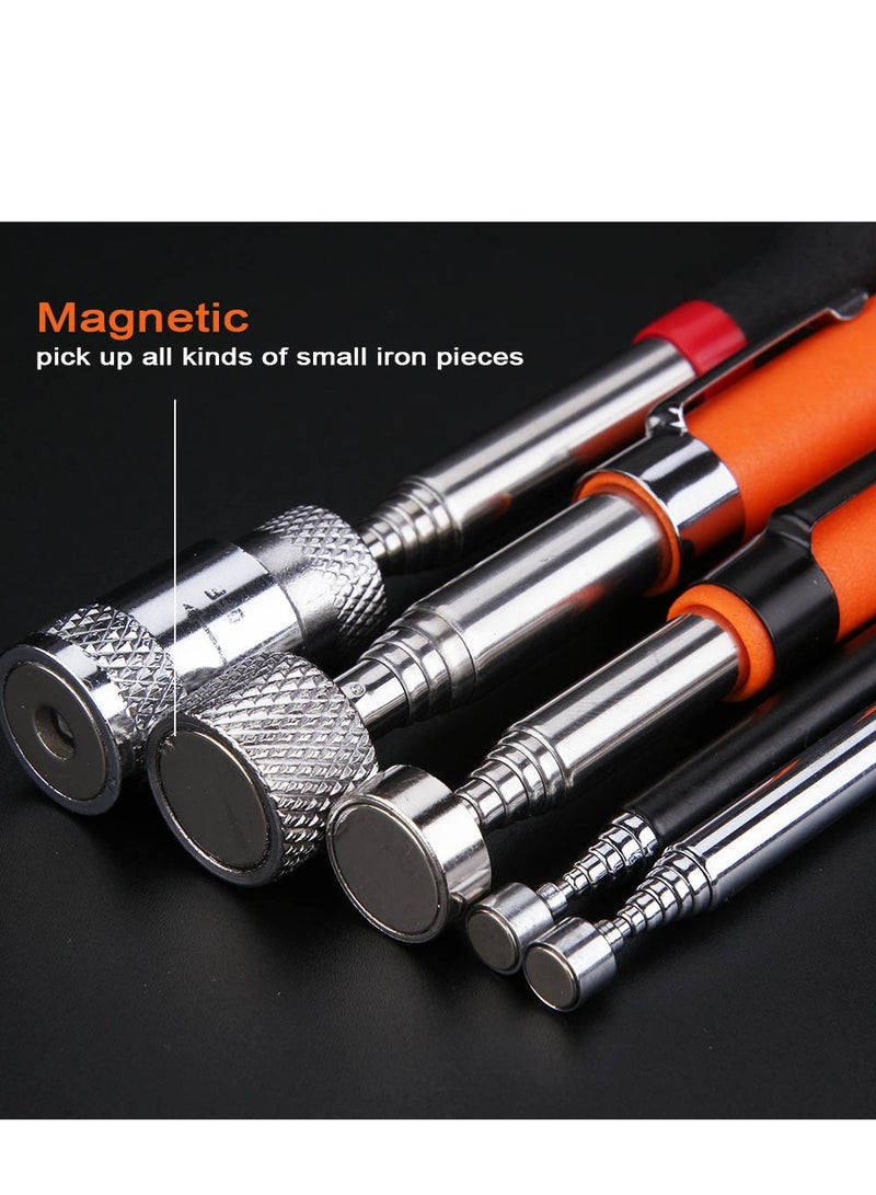 AROAQ Telescoping Magnetic Pickup Tools, Extendable Grabber Mechanic Tools, Mini Portable Telescopic Magnetic Magnet Pen For Picking Up Nut Bolt Extendable Pickup Rod Stick, ( Black 1 LB Flexible ) - Image 3