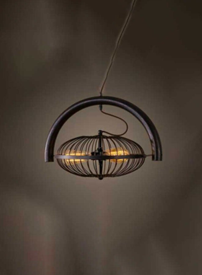 ٍSiera Light Black pendant lighting   large size, fan-shaped - 60 cm  P184  - Image 1