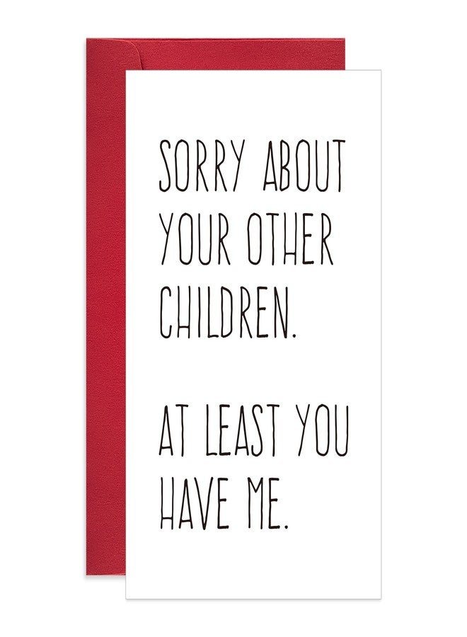 Ogeby Funny Fathers Day Card Gifts from Daughter Son, Sarcastic Father’s Day Card Gift for Dad, Sorry About Your Other Children - Image 1