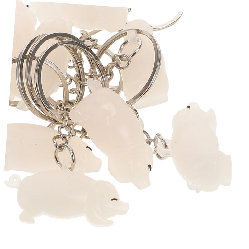 20 Pcs Cute Pig Keychain Hanging Ornament For Car Rearview Mirror Interior Decoration - Image 4
