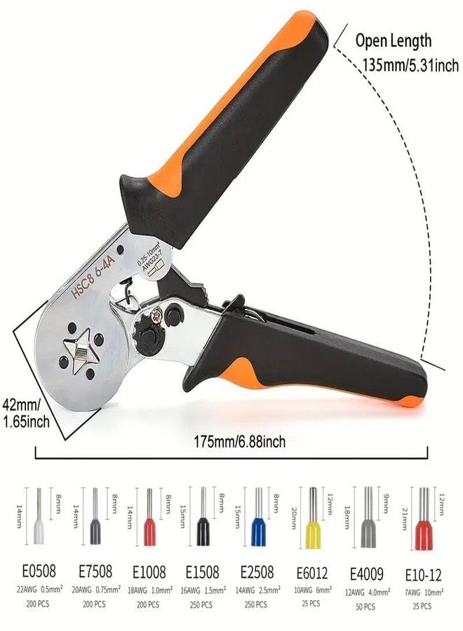 Theodore Crimping Tool Kit with 1200PCS Wire End Ferrules & Crimper Plier, Wire Crimping Tool Kit Self-adjustable Ratchet Tool Set for AWG 23-7 Electrical Wire Connectors, 0.25-10mm² - Image 2