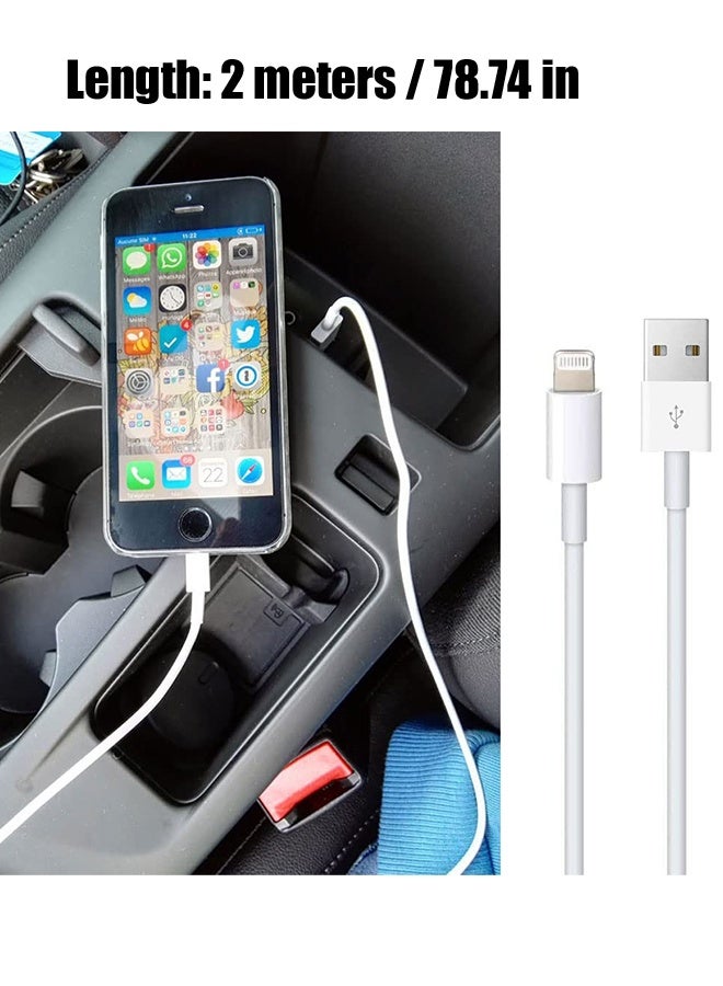 كانجلي كابل واجهة لايتنينج إلى USB-أبل 2 متر أبيض - Image 2