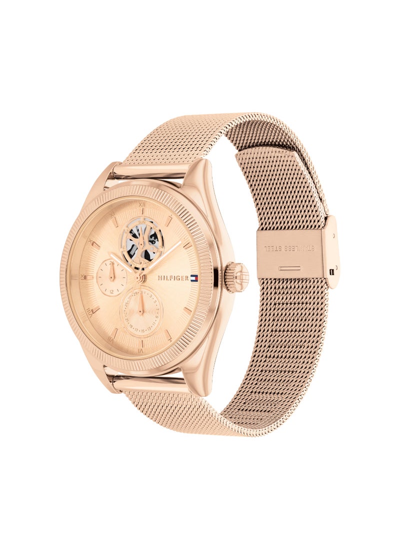 TOMMY HILFIGER Round Analog Women's Light Carnation Gold Case Watch - 1782715  - Image 2