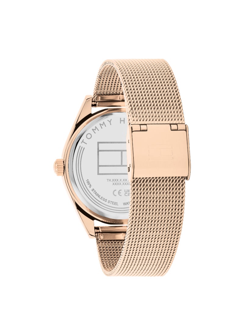 TOMMY HILFIGER Round Analog Women's Light Carnation Gold Case Watch - 1782715  - Image 3