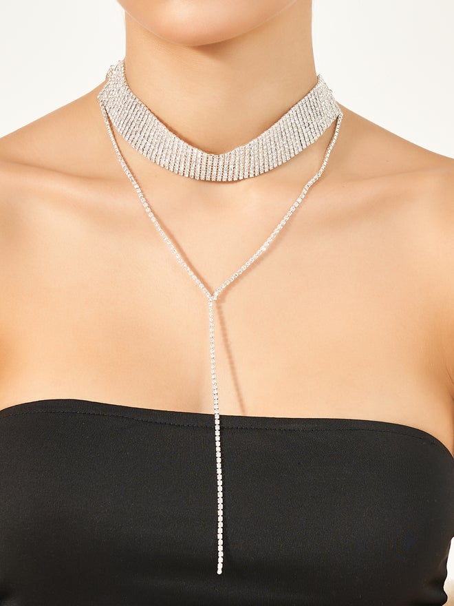 Styli Styli Embellished Tassel Choker Necklace  - Image 1