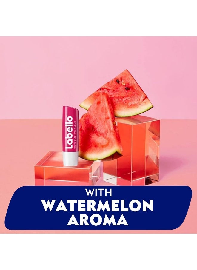 Labello - LABELLO Lip Balm, Moisturising Lip Care, Watermelon Shine, 4.8g - Image 1