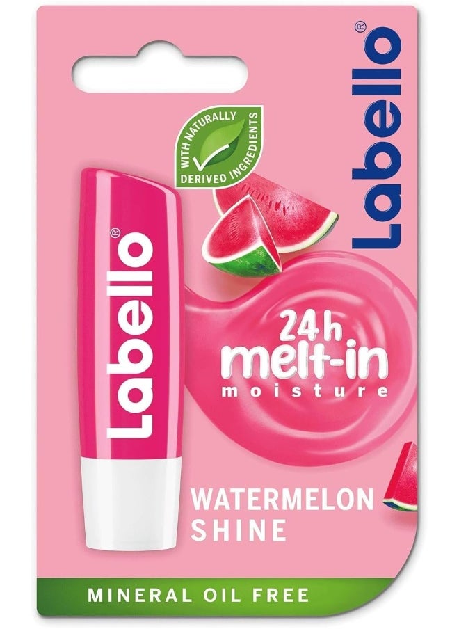 Labello - LABELLO Lip Balm, Moisturising Lip Care, Watermelon Shine, 4.8g - Image 1