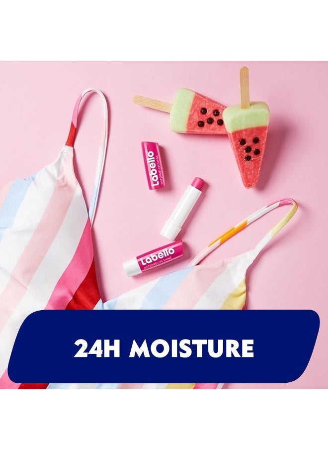 Labello - LABELLO Lip Balm, Moisturising Lip Care, Watermelon Shine, 4.8g - Image 1