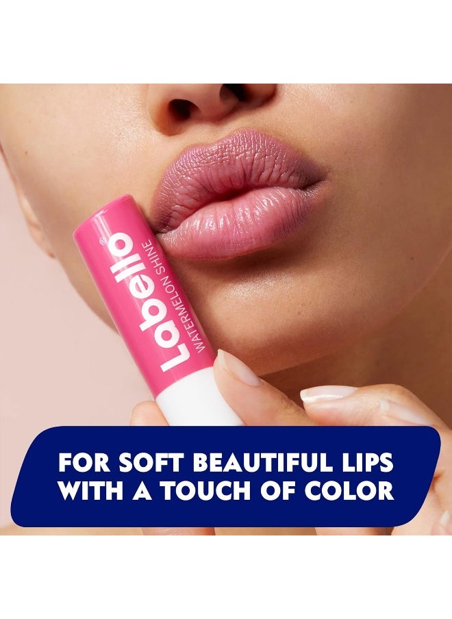 Labello - LABELLO Lip Balm, Moisturising Lip Care, Watermelon Shine, 4.8g - Image 1
