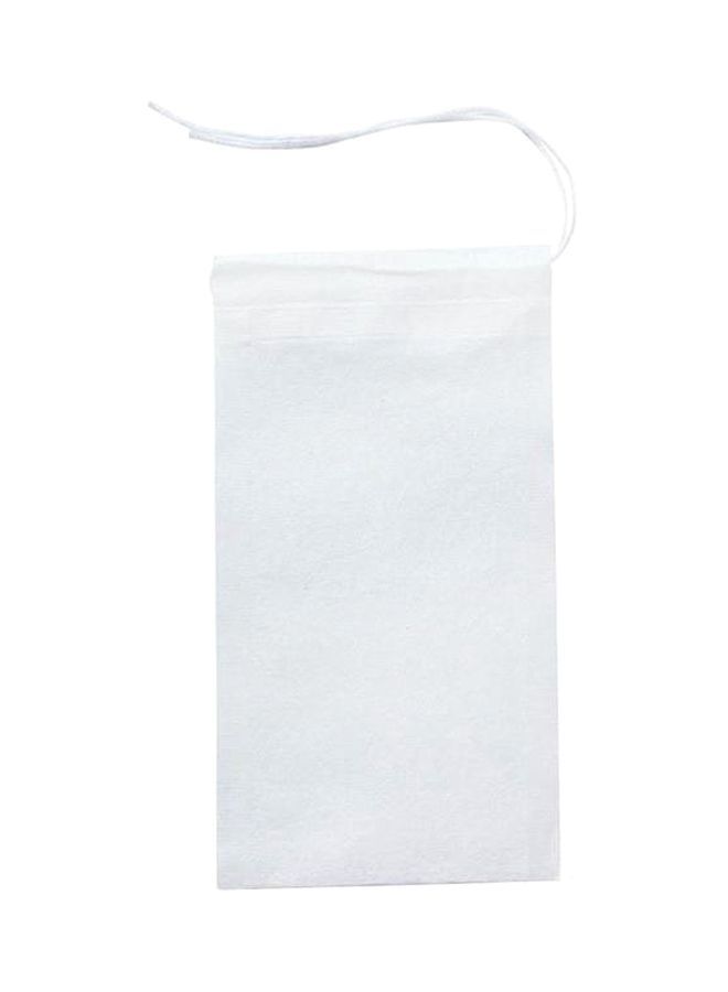 NIBEMINENT 100-Piece Tea Filter Bag Set White 5x6.2centimeter - Image 1
