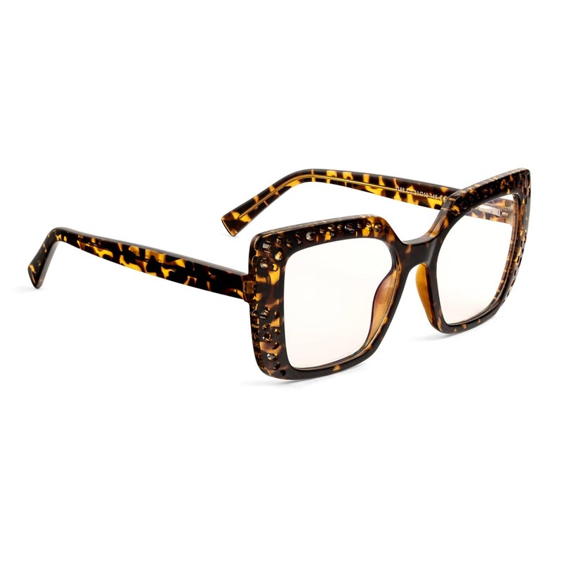 PERKEY Store PERKEY Bold Collection | Blu Cut & Antiglare Computer Eyeglasses | Full Rim Square Shape | For Women | Medium | OPTL0020 - Image 1