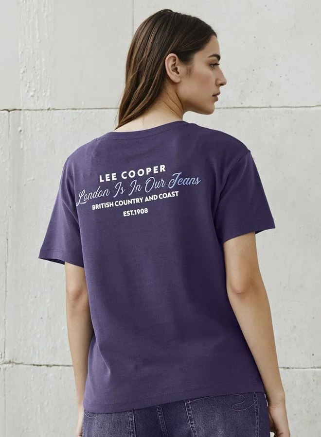 Lee Cooper T-shirt Regular Fit with Logo Print Cotton