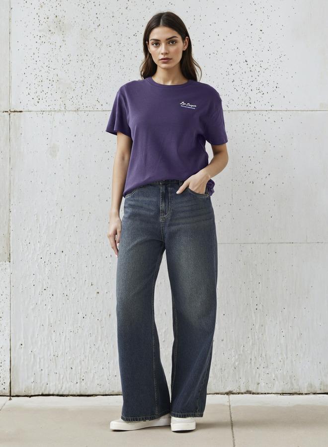 Lee Cooper T-shirt Regular Fit with Logo Print Cotton - Image 2