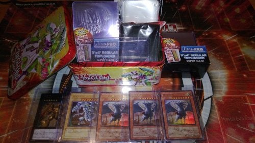 Konami Lot of 100 Mint YuGiOh! SUPER Mega Cards Plus 4 Rares PLUS Holo Super/Ultra Rare Inserted! - Image 3