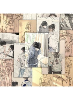 Generic [Commemoration Of Youth] Campus Diary Painting Sticker Ins Wind Explosions Creative Personality Hand Account Notebook Sticker-Color:Grab Special Price - Sharing Pack [96 Photos] Repeat Qt-90 Styles * 2 Benefits - Limited To 3 Days Special Price - Youth Campus Stickers [add 1 Storage Box]  - Image 1