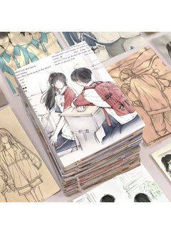 Generic [Commemoration Of Youth] Campus Diary Painting Sticker Ins Wind Explosions Creative Personality Hand Account Notebook Sticker-Color:Grab Special Price - Sharing Pack [96 Photos] Repeat Qt-90 Styles * 2 Benefits - Limited To 3 Days Special Price - Youth Campus Stickers [add 1 Storage Box]  - Image 2