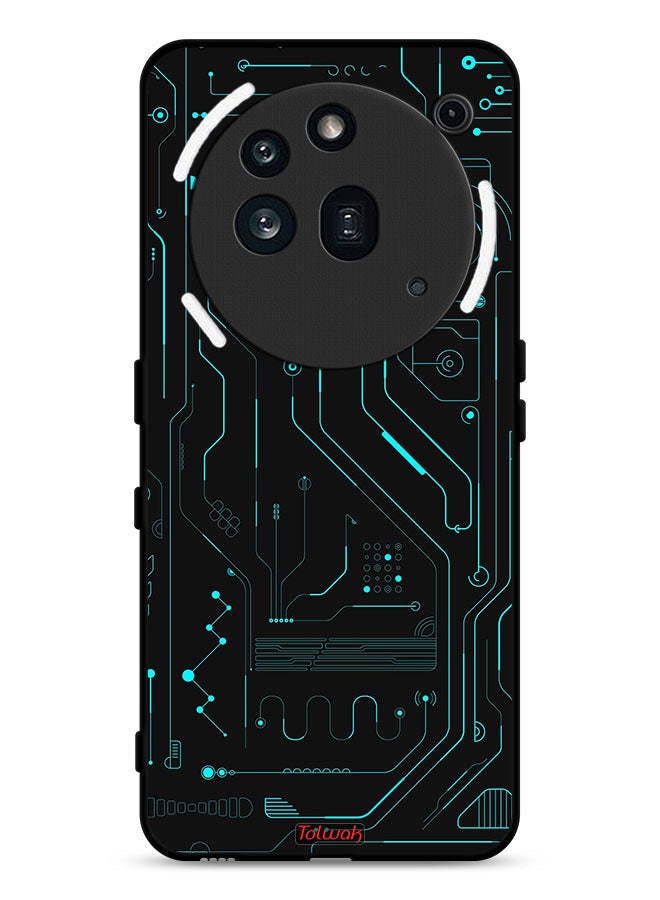 Tolwak Nothing Phone (3a) Pro Protective Case Cover Digital Art Circuits Minimalism Multiple Display - Image 1