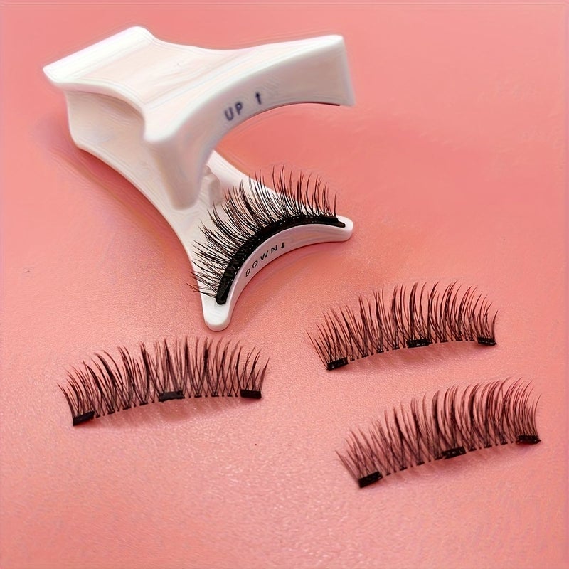 8 Pairs False Eyelashes Magnetic Adhesion Easy Reusable Waterproof Natural Look KS02 4 - Image 1