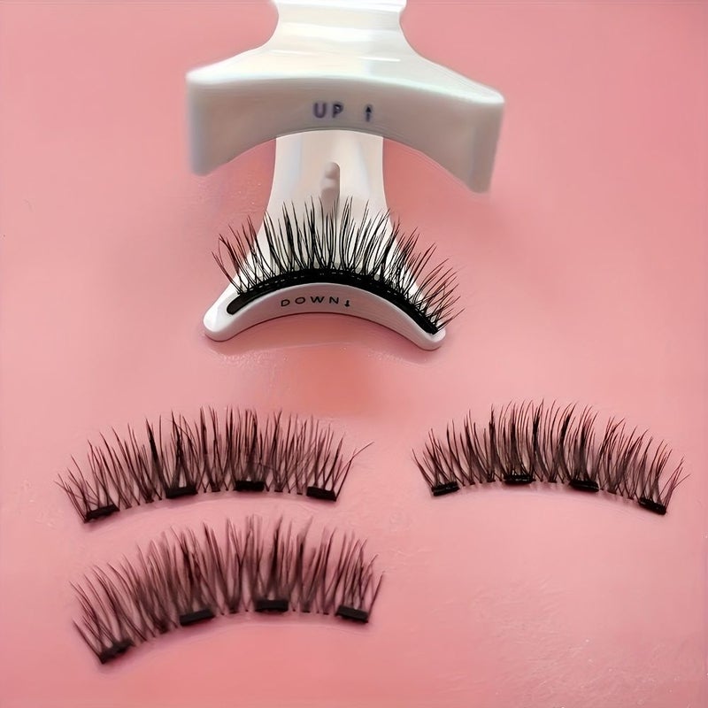 8 Pairs False Eyelashes Magnetic Adhesion Easy Reusable Waterproof Natural Look KS02 4 - Image 3
